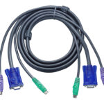 ATEN 2L-5001P/C 1,2M kabel KVM PS/2 Slim