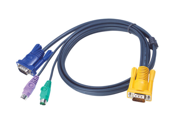 ATEN 2L-5201P 1,2M kabel KVM PS/2 s 3 v 1 SPHD