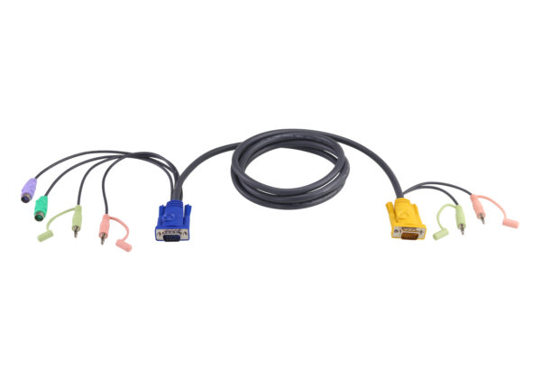 ATEN 2L-5305P 5M kabel PS/2 KVM s 3 v 1 SPHD a zvukem