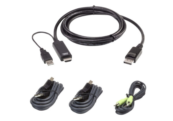 ATEN 2L-7D02UHDPX4 Sada 1,8M USB univerzálního zabezpečeného kabelu KVM