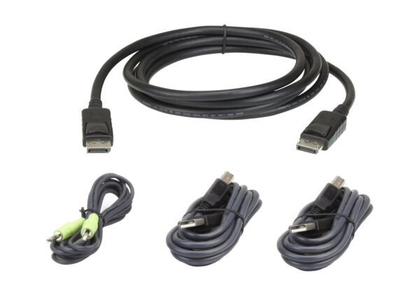 ATEN 2L-7D03UDPX4 Sada kabelů KVM s USB DisplayPort Secure 3M