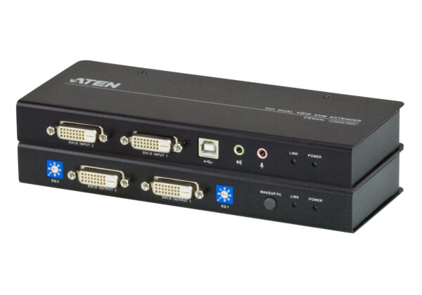 ATEN CE604 Extender KVM USB DVI Dual View Cat 5 (1024 x 768@60m)