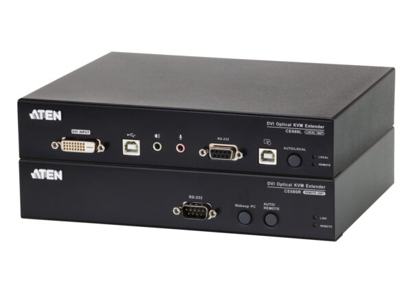 ATEN CE680 Optický KVM extender USB DVI (1920 x 1200@600m)