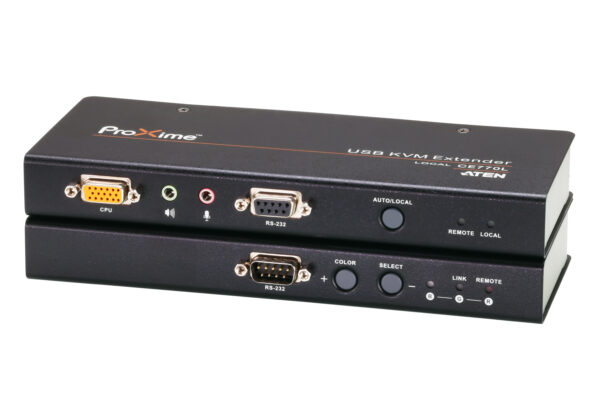 ATEN CE770 USB VGA/Audio KVM Extender Cat 5 s Deskew (1280 x 1024@300m)