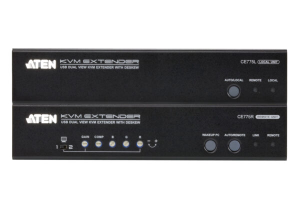 ATEN CE775 Extender KVM USB VGA Dual View Cat 5 s funkcí Deskew (1280 x 1024@300m) - Image 2