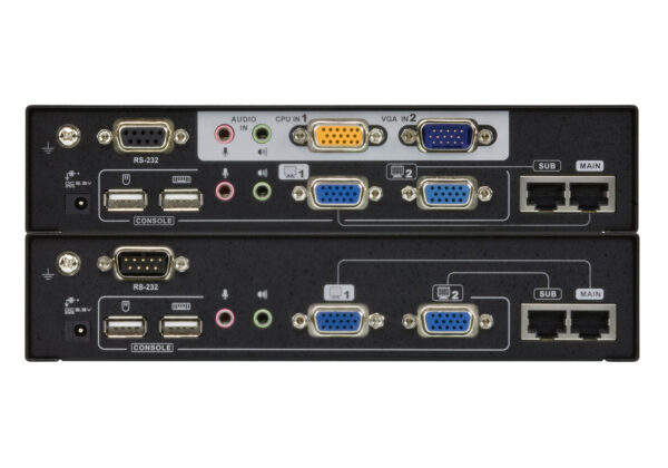 ATEN CE775 Extender KVM USB VGA Dual View Cat 5 s funkcí Deskew (1280 x 1024@300m) - Image 3