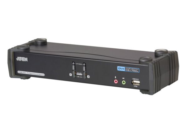 ATEN CS1782A 2portový přepínač KVMP™ USB DVI Dual Link/CH7.1 Audio