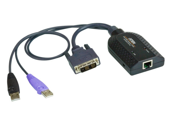 ATEN KA7166 Adaptér USB DVI Virtual Media KVM s podporou čipových karet