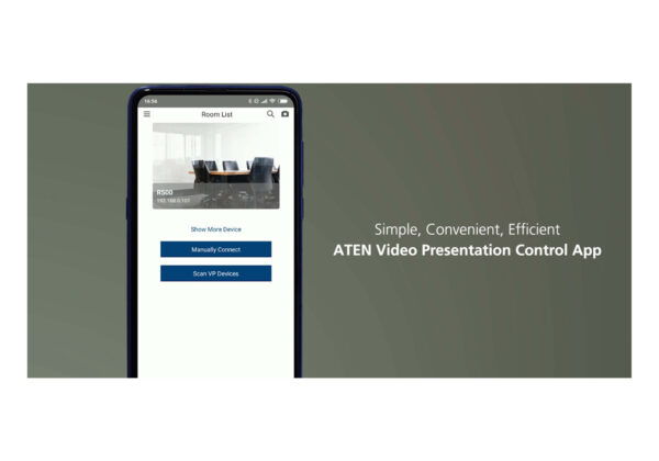 ATEN ATEN Video Presentation Control App Spolupracujte a ovládejte prezentace na schůzkách pomocí mobilního zařízení