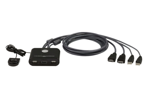 ATEN CS22HF 2portový KVM přepínač USB FHD HDMI Cable