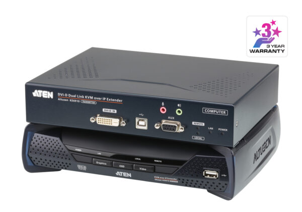 ATEN KE6910 2K DVI-D Dual Link KVM over IP Extender