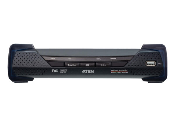 ATEN KE6912R 2K DVI-D Dual Link KVM over IP přijímač s PoE - Image 2