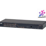 ATEN KH2516A Dvoukonzolový 16portový přepínač KVM Cat 5 s více rozhraními (DisplayPort, HDMI, DVI, VGA)