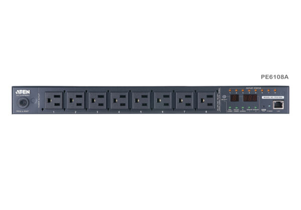 ATEN PE6108 15A/10A 8 výstupů 1U s měřením a přepínáním eco PDU - Image 3