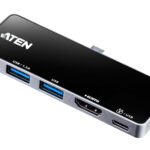 ATEN UH3238 Cestovní dokovací stanice USB-C s průchozím napájením