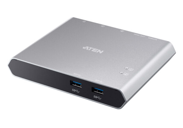 ATEN US3310 2portový dokovací přepínač KVM 4K HDMI USB-C s průchodem napájení