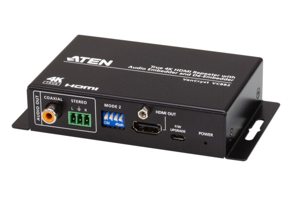 ATEN VC882 Opakovač HDMI True 4K s funkcemi Audio Embedder a De-Embedder