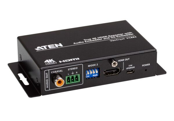 ATEN VC882 Opakovač HDMI True 4K s funkcemi Audio Embedder a De-Embedder - Image 4