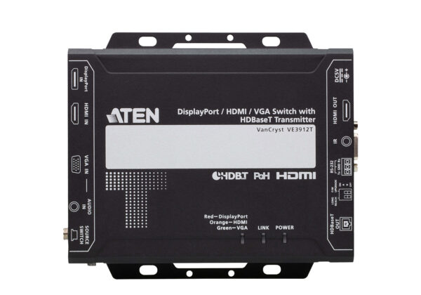 ATEN VE3912T Přepínač DisplayPort / HDMI / VGA s vysílačem HDBaseT (PoH PD) - Image 4