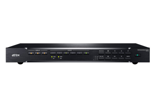 ATEN VP2730 7 x 3 bezešvé prezentační maticové přepínače se scalerem, streamováním, audio mixérem a HDBaseT - Image 2