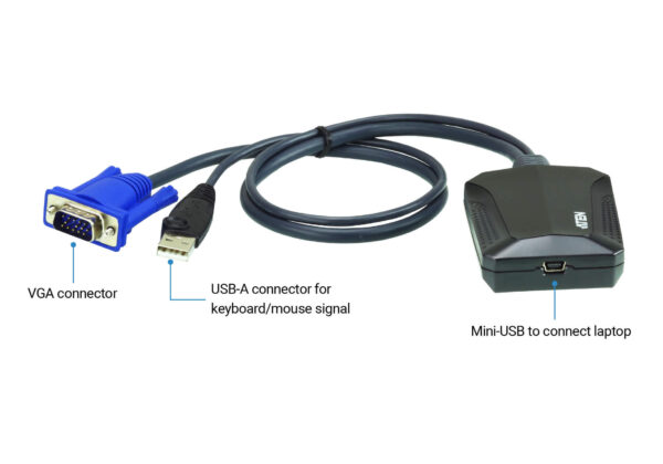 ATEN CV211 Adaptér pro přenosný počítač USB KVM Console Crash Cart - Image 5