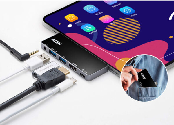 ATEN UH3238 Cestovní dokovací stanice USB-C s průchozím napájením - Image 5