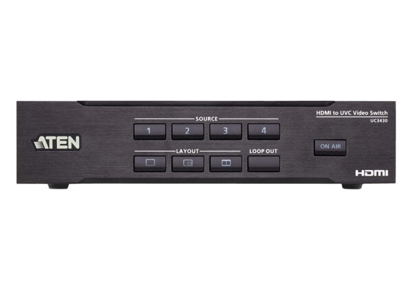 ATEN UC3430 CAMLIVE™ PRO 4K 4-vstupní HDMI na USB video přepínač - Image 3