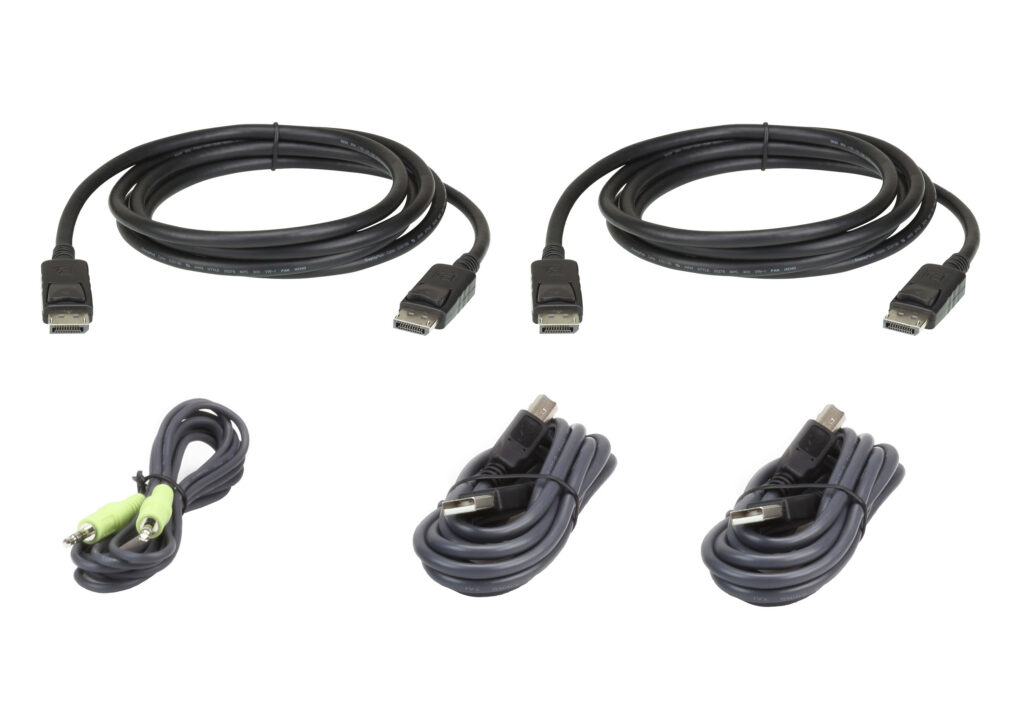 ATEN 2L-7D02UDPX5 - 1.8M kabel USB DisplayPort Dual Display Secure KVM