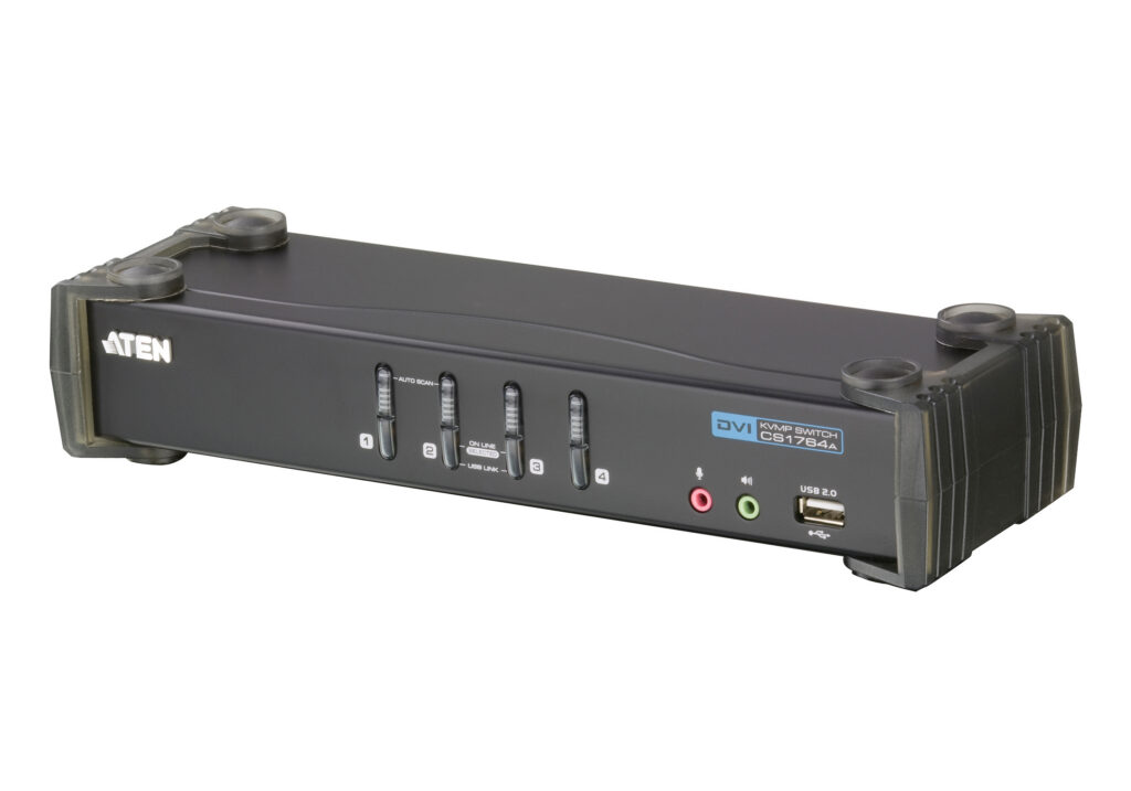 ATEN CS1764A - 4-portowy przełącznik KVMP™ USB DVI/Audio