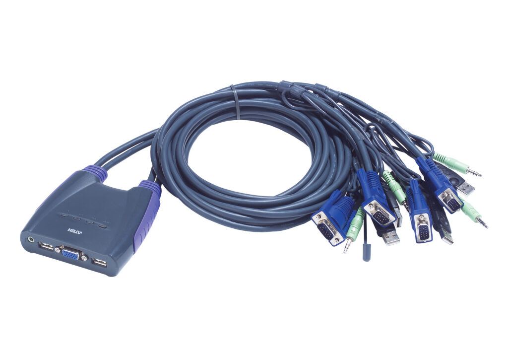 ATEN CS64US - 4-portowy przełącznik KVM USB VGA/Audio