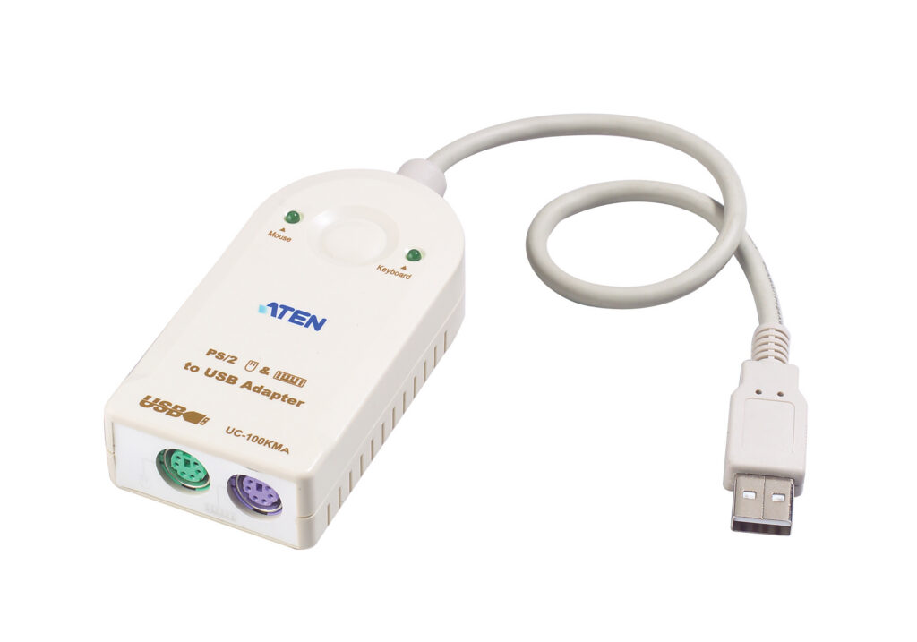 ATEN UC100KMA - Adapter PS/2 do USB z obsługą Mac (30 cm)