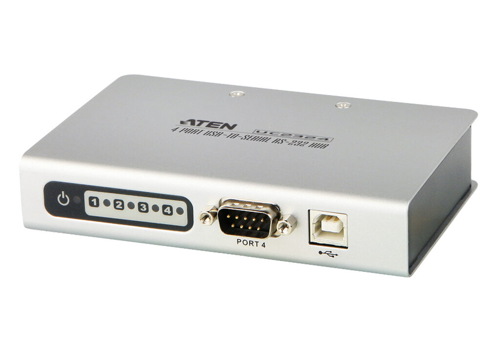 ATEN UC2324 - 4-portowy koncentrator USB do RS-232