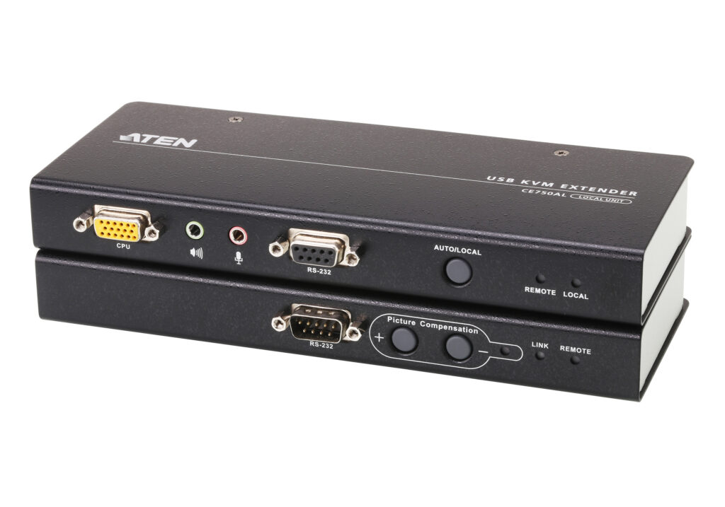 ATEN CE750A - Ekstender USB VGA/Audio Cat 5 KVM (1280 x 1024 przy 200m)