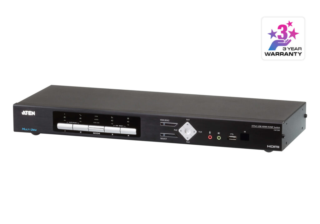 ATEN CM1284 - 4-portowy przełącznik KVMP™ USB HDMI 4K Multi-View