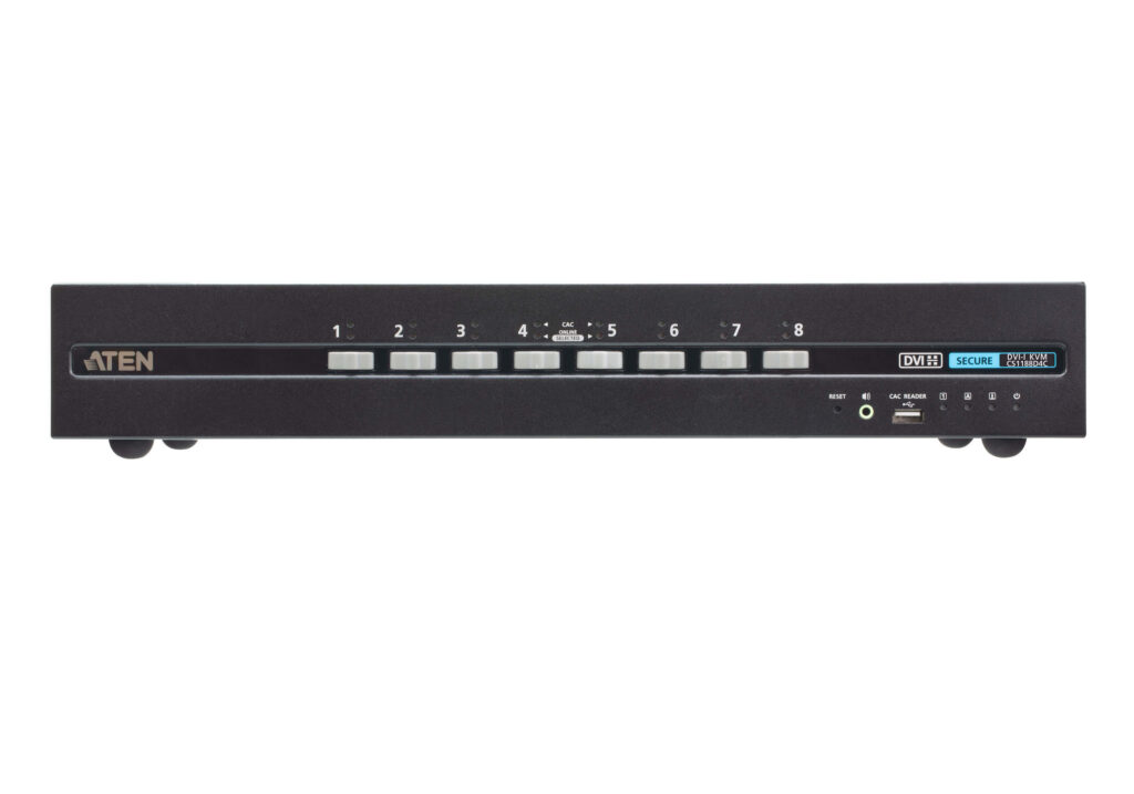 ATEN CS1188D4C - 8-portowy przełącznik Secure KVM USB DVI z CAC (zgodny z PSD PP v4.0)