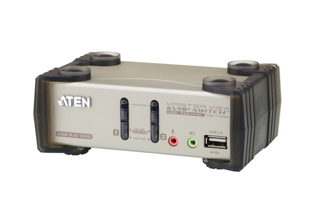ATEN CS1732B - 2-portowy przełącznik KVMP™ PS/2-USB VGA/Audio z menu OSD
