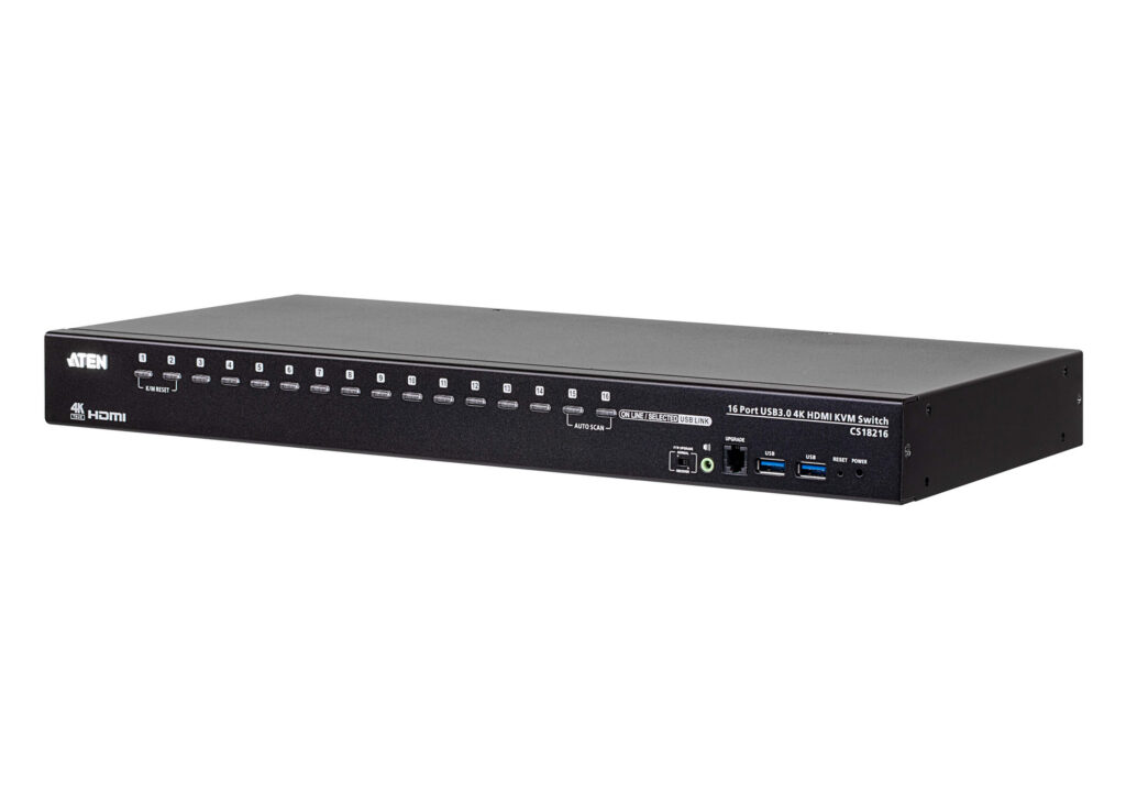 ATEN CS18216 - 16-portowy przełącznik KVM USB 3.0 4K HDMI