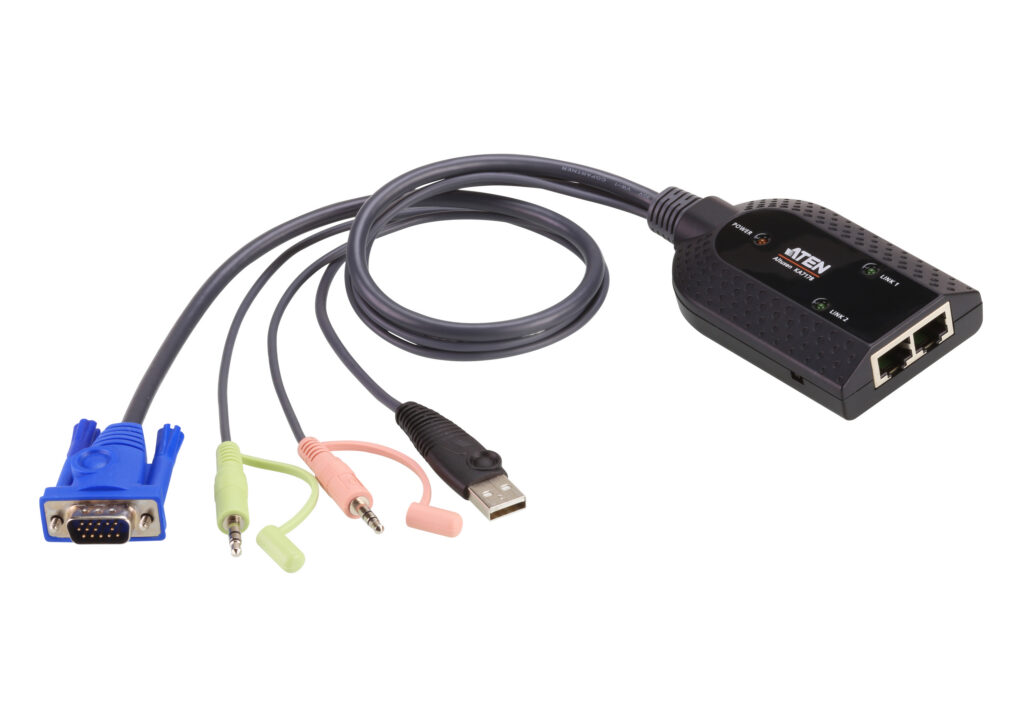 ATEN KA7178 - Adapter KVM VGA/Audio USB z Virtual Media z podwójnym wyjściem