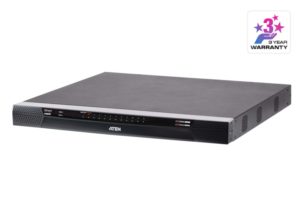 ATEN KN4024VB - 24-portowy przełącznik KVM over IP Cat 5 Multi-interface z 1 lokalnym / 4 zdalnymi współdzielonymi dostępami