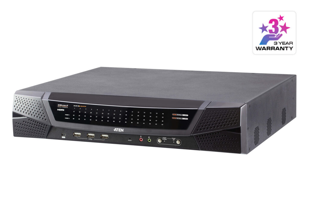 ATEN KN4064VB - 64-portowy przełącznik KVM over IP Cat 5 Multi-interface z 1 lokalnym / 4 zdalnymi współdzielonymi dostępami