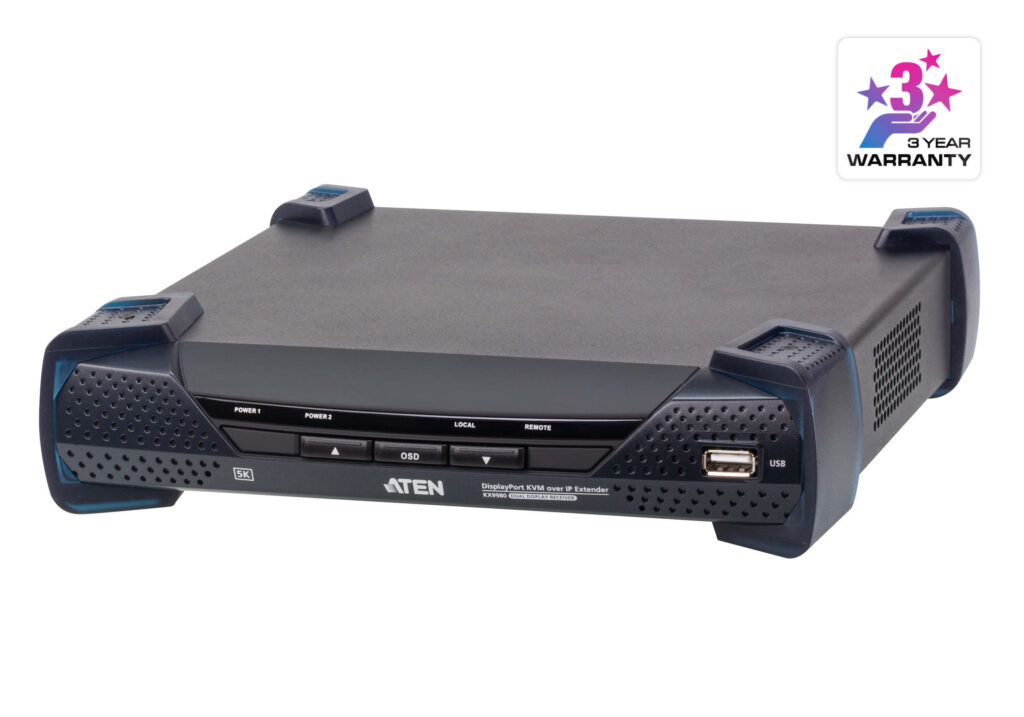 ATEN KX9980R - Odbiornik KVM over IP 5K z dwoma wyjściami DisplayPort