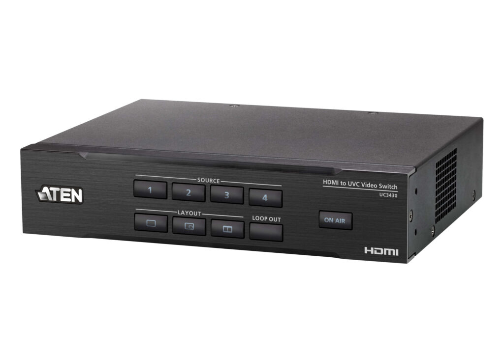 ATEN UC3430 - CAMLIVE™ PRO 4K - 4-wejściowy przełącznik wideo HDMI do USB
