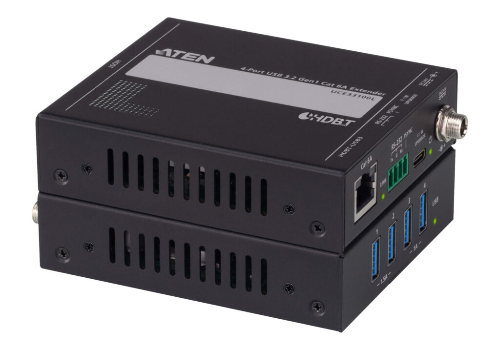 ATEN UCE33100 - 4-portowy ekstender USB 3.2 Cat 6A (100m)