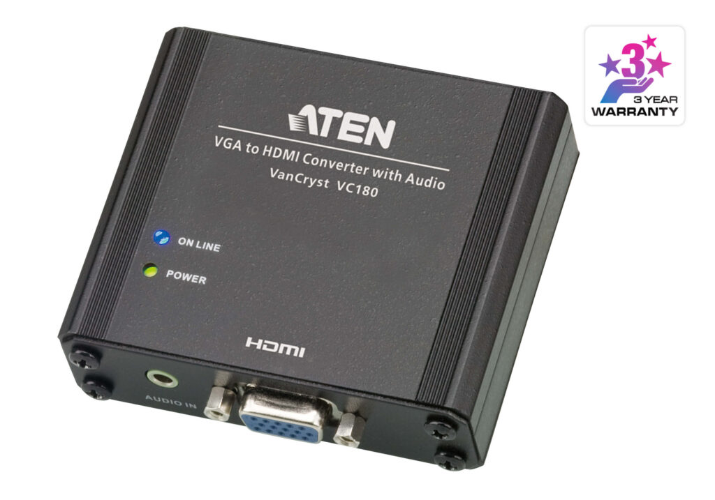 ATEN VC180 - Konwerter VGA na HDMI z obsługą audio