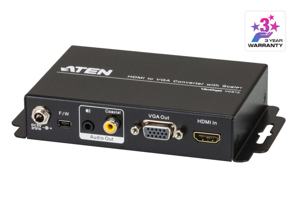ATEN VC812 - Konwerter HDMI na VGA/Audio ze skalerem