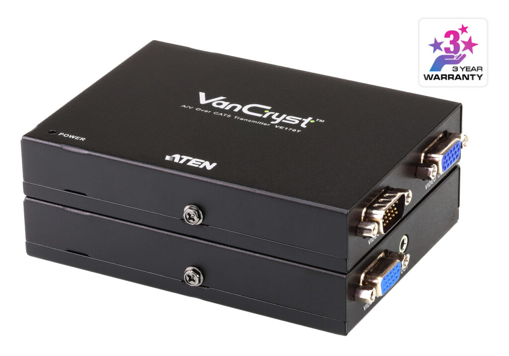 ATEN VE170 - Ekstender VGA/Audio Cat 5 (1024x768@300m)