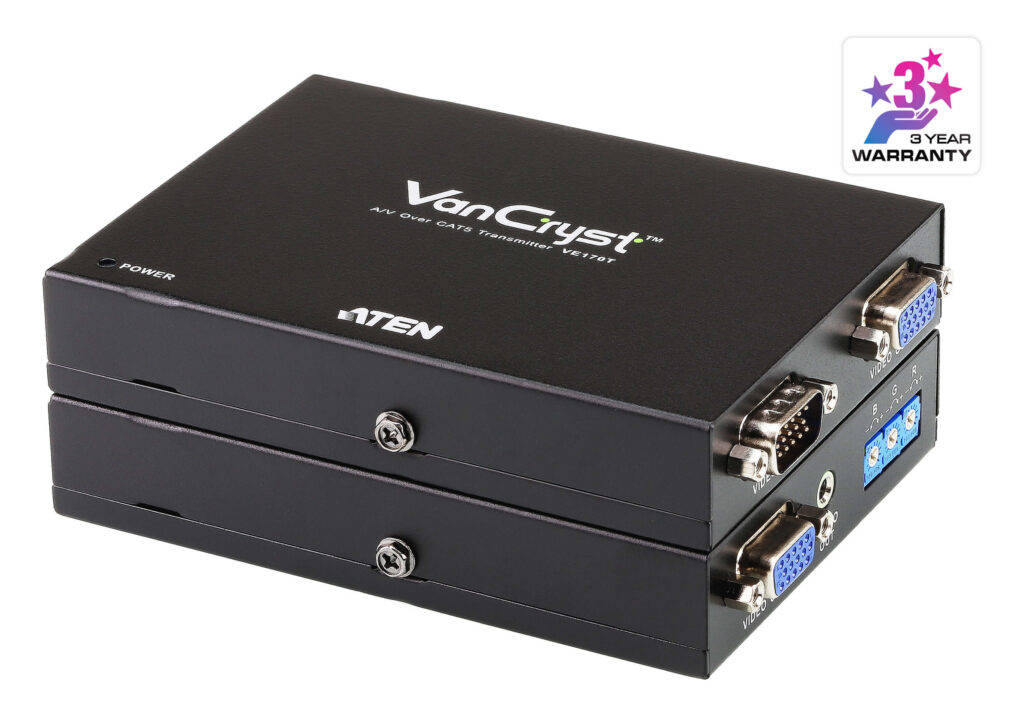 ATEN VE170Q - Ekstender VGA/Audio Cat 5 (1024x768@300m)