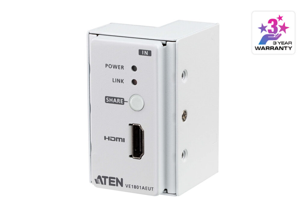 ATEN VE1801AEUT - Naścienny nadajnik HDBaseT-Lite HDMI z panelem EU / PoH