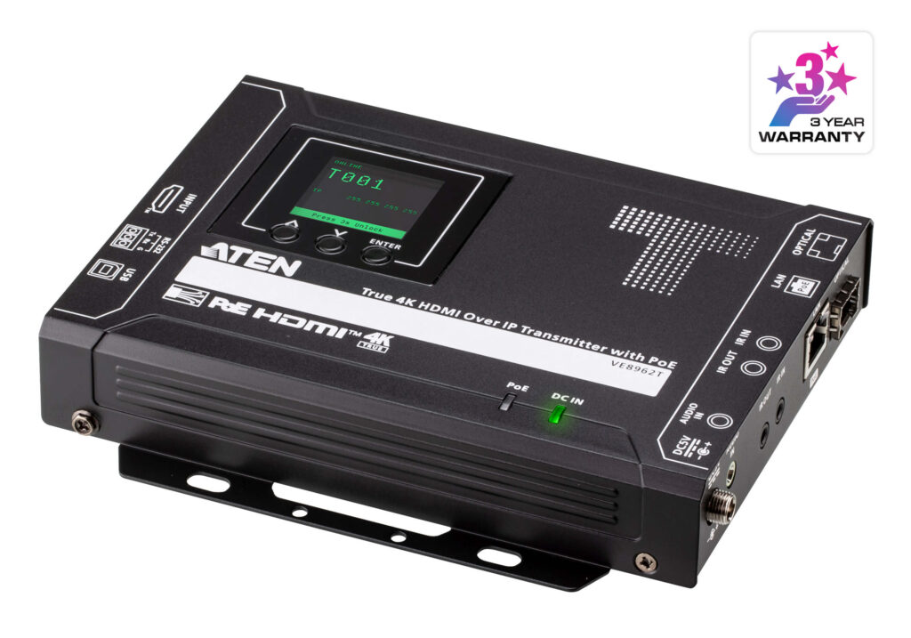 ATEN VE8962T - Nadajnik True 4K HDMI over IP z PoE