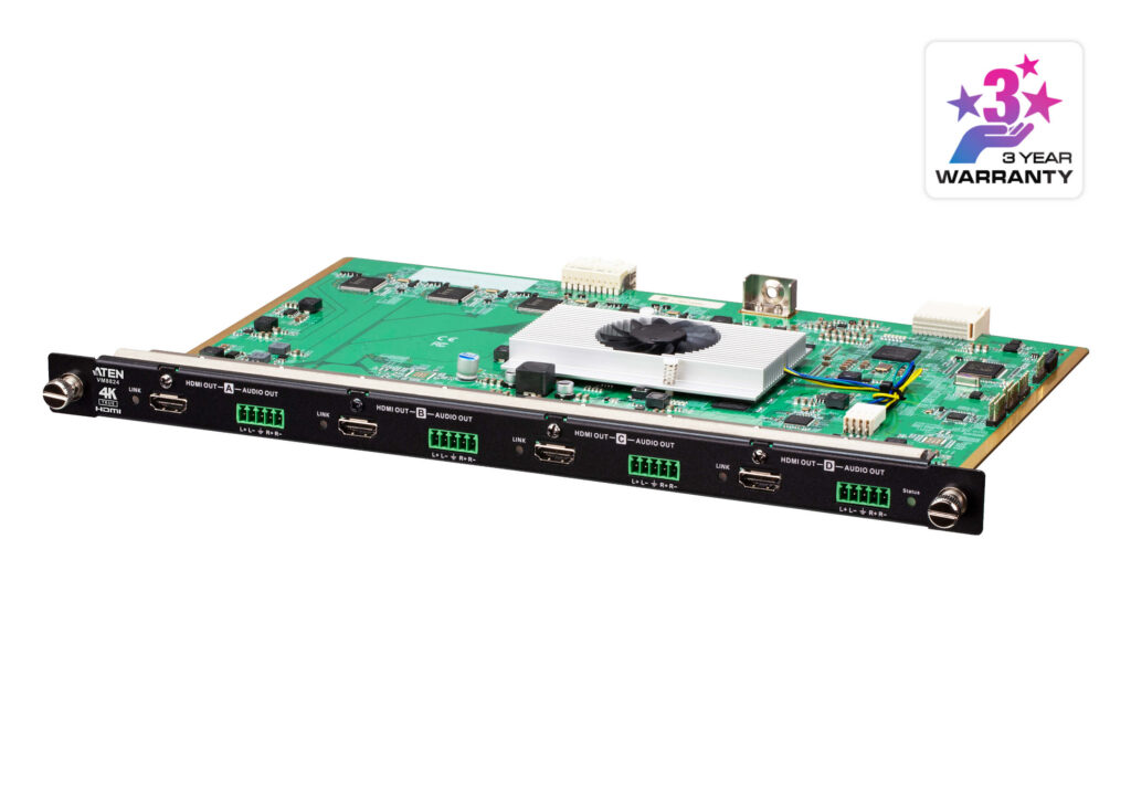 ATEN VM8824 - 4-portowa karta wyjściowa HDMI True 4K ze skalerem